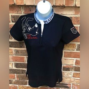Disney 90 Black Mesh Pluto Shirt Size 90 or Small